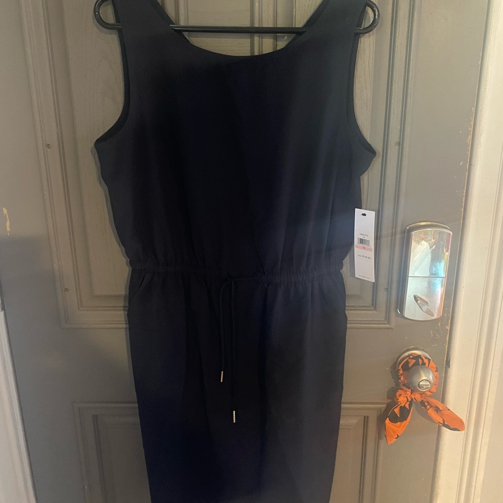 Calvin Klein Navy Midi Dress - Picture 4 of 7